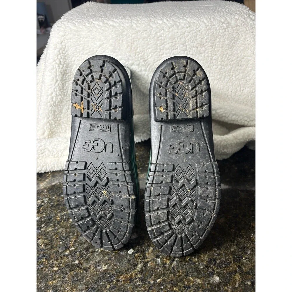 UGG Sienna Rain Boots Womens Size 9 Green Mid-Calf Waterproof Pull On - Picture 8 of 11